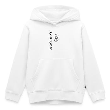 Kiel coordonne Design Maritim - Sweat Premium à capuche enfant bio - blanc - Devant - AI Model Kid Female (0cm)