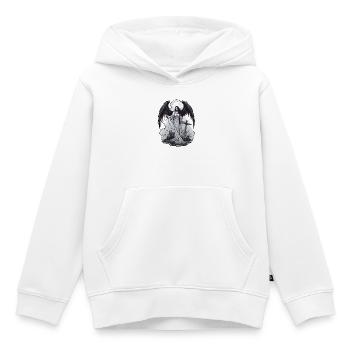 Dark Angel - Kids Premium Organic Hoodie - white - Front - AI Model Kid Female (0cm)