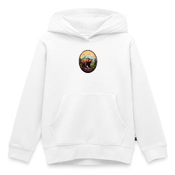 Waldbewohner Braunbär - Kinder Premium Organic Hoodie - Weiß - Vorne - AI Model Kid Female (0cm)