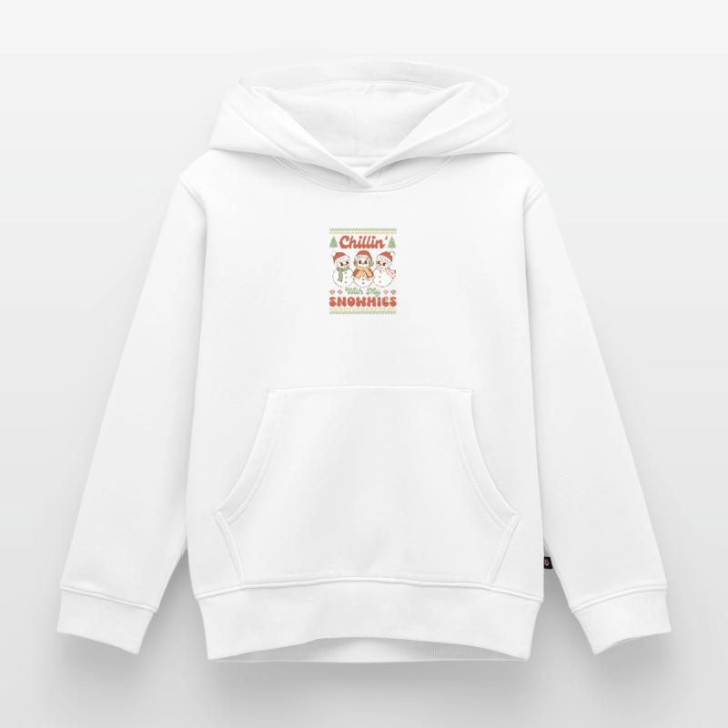 Pull de Noël moche Sweat Premium à capuche enfant bio