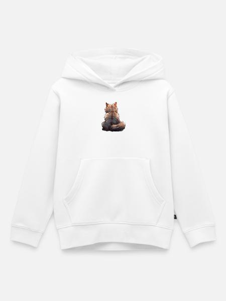 Munchkin Katze - Kinder Premium Organic Hoodie - Weiß