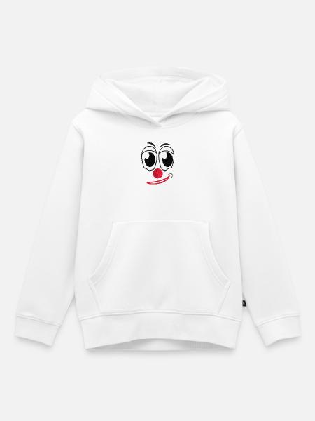 Clown - Kinder Premium Organic Hoodie - Weiß