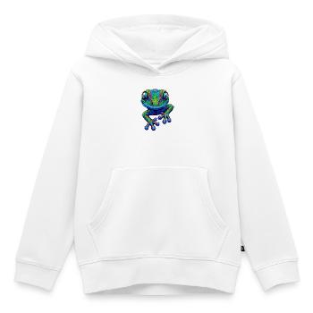 Gecko - Kinder Premium Organic Hoodie - Weiß - Vorne - AI Model Kid Female (0cm)
