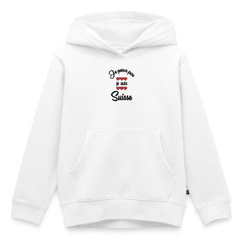 ICH KANN NICHT. SCHWEIZ - Kinder Premium Organic Hoodie - Weiß - Vorne - AI Model Kid Female (0cm)