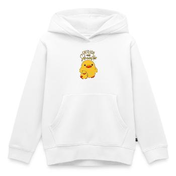 Enten Geschwister Endlich ENTlich Große Schwester - Kinder Premium Organic Hoodie - Weiß - Vorne - AI Model Kid Female (0cm)