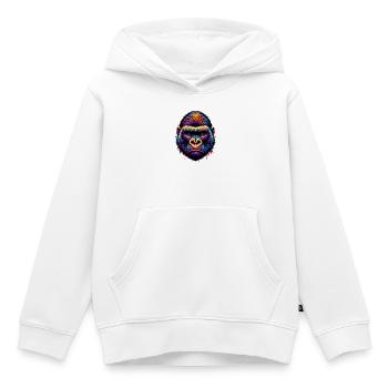 Gorilla - Kinder Premium Organic Hoodie - Weiß - Vorne - AI Model Kid Female (0cm)