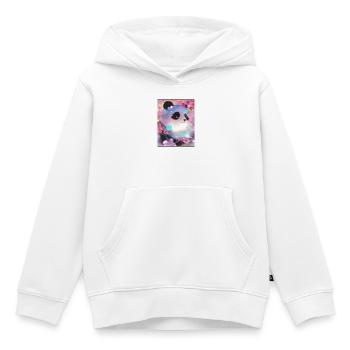Panda Bild - Kinder Premium Organic Hoodie - Weiß - Vorne - AI Model Kid Female (0cm)