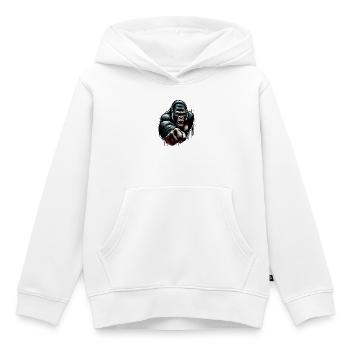 Gorilla - Kinder Premium Organic Hoodie - Weiß - Vorne - AI Model Kid Female (0cm)