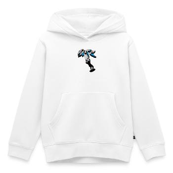 kitesurf, kitesurfeur, kitesurf, kitesurf - Sweat Premium à capuche enfant bio - blanc - Devant - AI Model Kid Female (0cm)