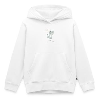 Kaktus im Sonnenlicht - Kinder Premium Organic Hoodie - Weiß - Vorne - AI Model Kid Female (0cm)