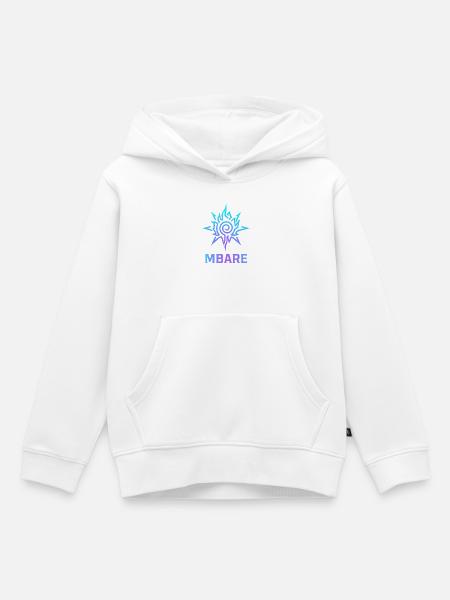 Starburst-Spiralgradient - Kinder Premium Organic Hoodie - Weiß
