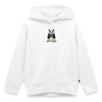 Panda Coffee Time Boisson au thé vert - Sweat Premium à capuche enfant bio - blanc - Devant - AI Model Kid Female (0cm)