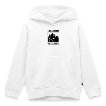 los Angeles - Kinder Premium Organic Hoodie - Weiß - Vorne - AI Model Kid Female (0cm)