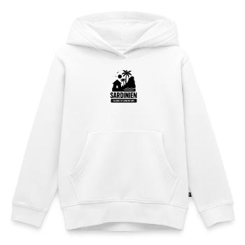 sardinien wahrzeichen - Kinder Premium Organic Hoodie - Weiß - Vorne - AI Model Kid Female (0cm)