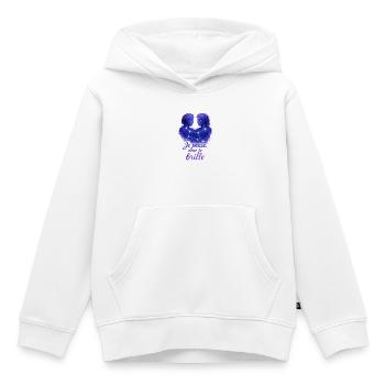 Signe astrologique des Gémeaux - Astrologie - Sweat Premium à capuche enfant bio - blanc - Devant - AI Model Kid Female (0cm)
