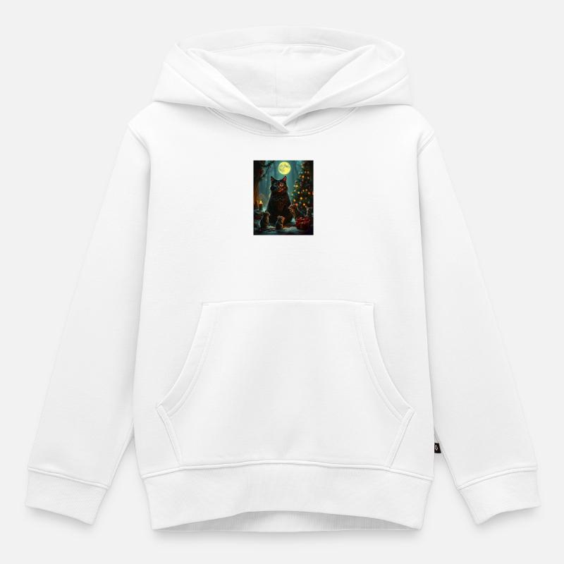 Didimaus - Sweat Premium à capuche enfant bio - blanc