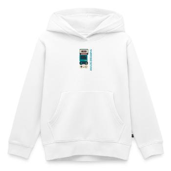 Analog Dreaming Konsolenstapel - Kinder Premium Organic Hoodie - Weiß - Vorne - AI Model Kid Female (0cm)