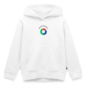Motivations Diagramm - Kinder Premium Organic Hoodie - Weiß - Vorne - AI Model Kid Female (0cm)