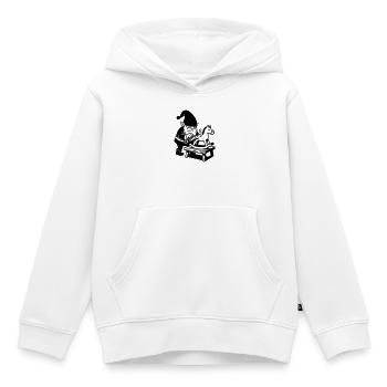 Imp Cheval de Balancement - Sweat Premium à capuche enfant bio - blanc - Devant - AI Model Kid Female (0cm)
