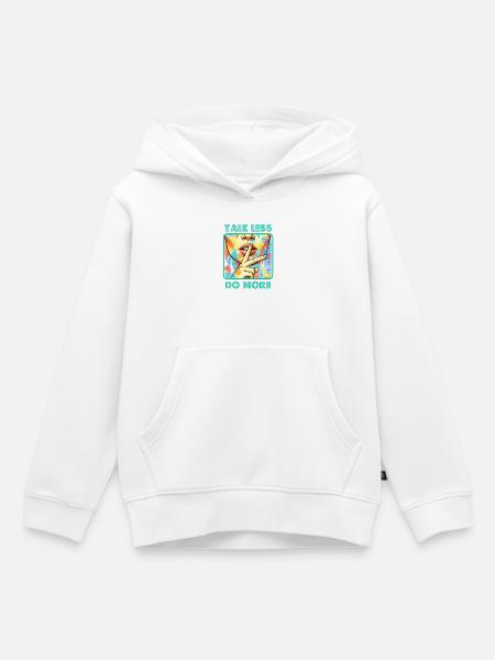Weniger & Mehr - Kinder Premium Organic Hoodie - Weiß