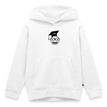 Nerd Student - Kids Premium Organic Hoodie - white - Front - AI Model Kid Female (0cm)