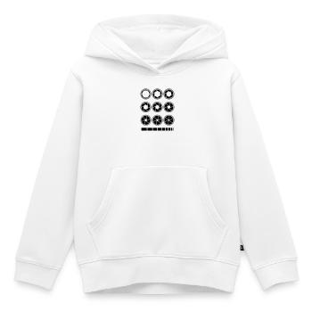 aperture exposure time camera photography - Kids Premium Organic Hoodie - white - Front - AI Model Kid Female (0cm)