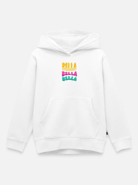 Bella Name Arabella - Kinder Premium Organic Hoodie - Weiß