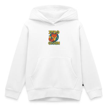 Zero Fox Given - Kids Premium Organic Hoodie - white - Front - AI Model Kid Female (0cm)