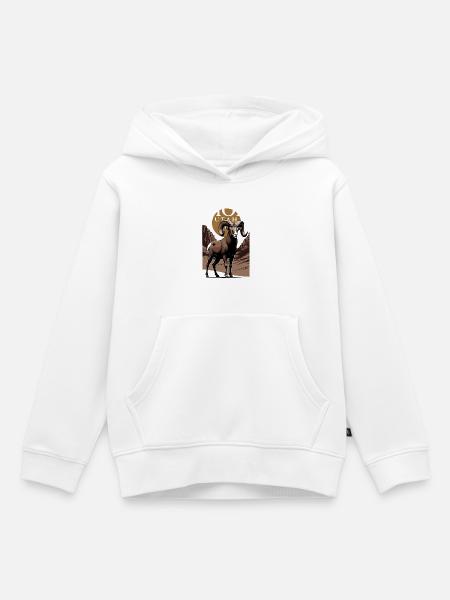 Zion Utah Sunset - Kinder Premium Organic Hoodie - Weiß
