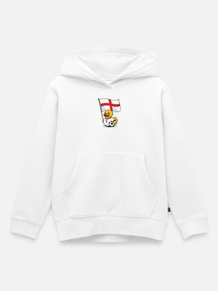England Football Shirt for Fans - Kids Premium Organic Hoodie - white
