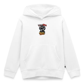 Shift Gear levier de Vitesse  - Sweat Premium à capuche enfant bio - blanc - Devant - AI Model Kid Female (0cm)