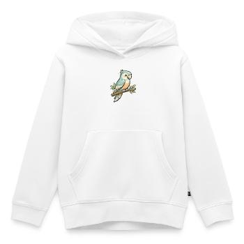Pastellpapagei auf Ast - Kinder Premium Organic Hoodie - Weiß - Vorne - AI Model Kid Female (0cm)
