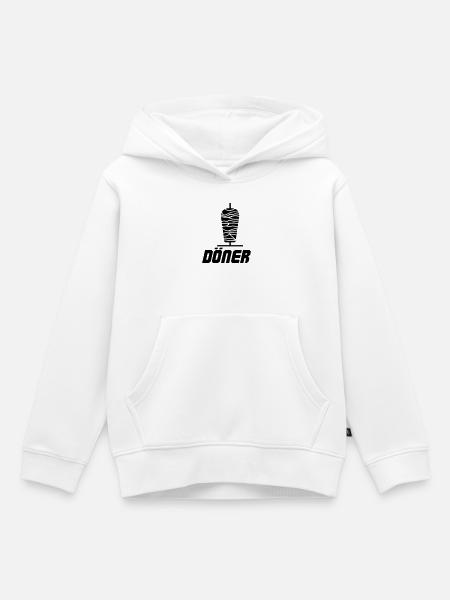 Döner Kebab - Kinder Premium Organic Hoodie - Weiß