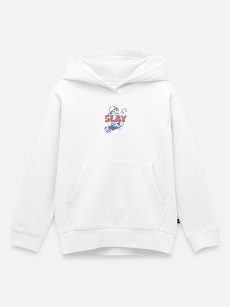 Slay Skater - Kinder Premium Organic Hoodie - Weiß