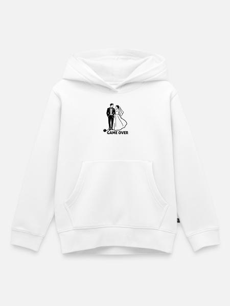 Enterrement de vie de garçon de mariage - Sweat Premium à capuche enfant bio - blanc