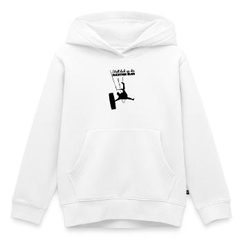 Stell dich an die richtige Bar - Kinder Premium Organic Hoodie - Weiß - Vorne - AI Model Kid Female (0cm)