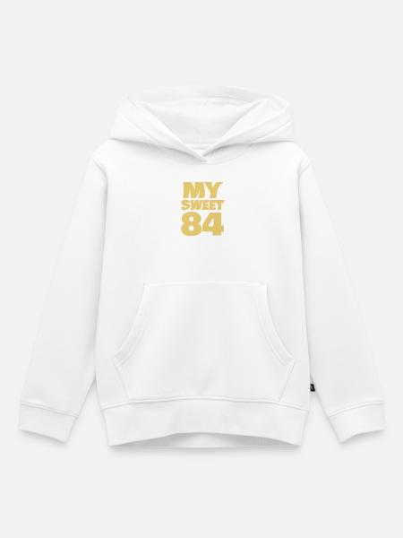 Sweet 84 - Kinder Premium Organic Hoodie - Weiß