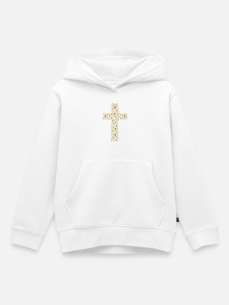 Kreuz der Kreuze - Kinder Premium Organic Hoodie - Weiß