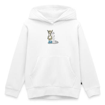 Llama with a to-do list - Kids Premium Organic Hoodie - white - Front - AI Model Kid Female (0cm)