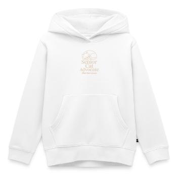Défenseur principal des chats - Sweat Premium à capuche enfant bio - blanc - Devant - AI Model Kid Female (0cm)