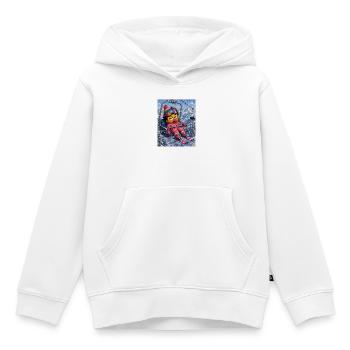 Colorful Skier Baby in Alps - Kids Premium Organic Hoodie - white - Front - AI Model Kid Female (0cm)
