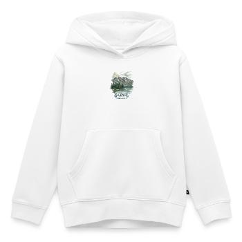 Montagnes Grand Teton – Là où le silence s’installe - Sweat Premium à capuche enfant bio - blanc - Devant - AI Model Kid Female (0cm)