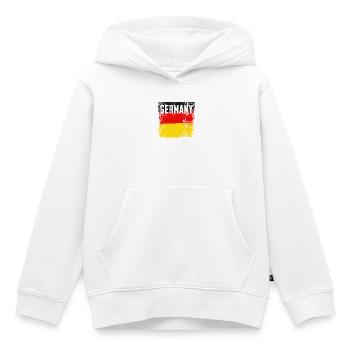 Drapeau allemand du grunge - Sweat Premium à capuche enfant bio - blanc - Devant - AI Model Kid Female (0cm)