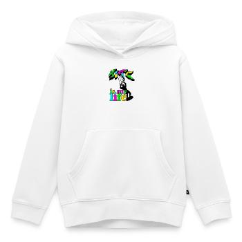 Kite Surfing is my Life Kiteboarding, Kitesurfer - Kinder Premium Organic Hoodie - Weiß - Vorne - AI Model Kid Female (0cm)