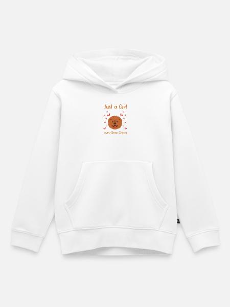 Chow Chow Hund - Kinder Premium Organic Hoodie - Weiß