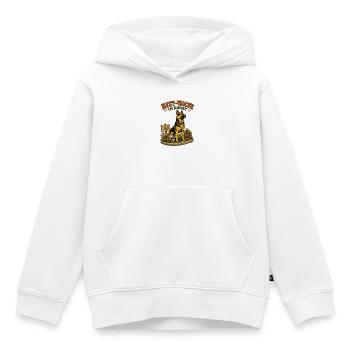 Schäferhund Beet-Wache Garten - Kinder Premium Organic Hoodie - Weiß - Vorne - AI Model Kid Female (0cm)