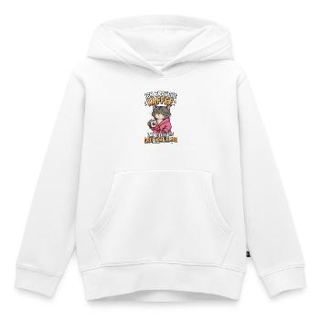 Ich Brauche Kaffee Katze Shirt - Kinder Premium Organic Hoodie - Weiß - Vorne - AI Model Kid Female (0cm)