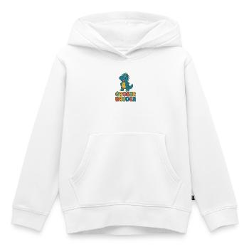 Dinosaurier Großer Bruder - Kinder Premium Organic Hoodie - Weiß - Vorne - AI Model Kid Female (0cm)