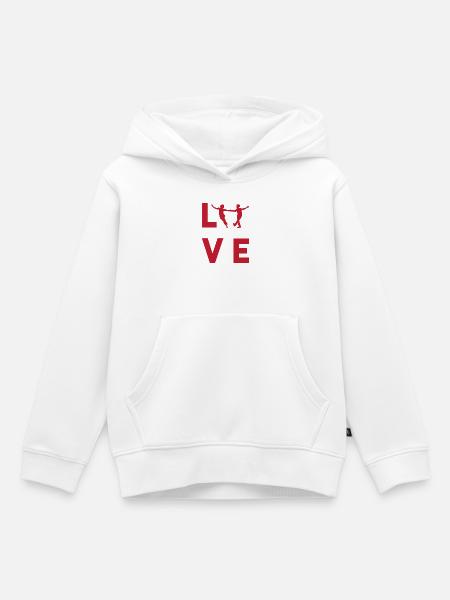 Swing Swing-Musik - Kinder Premium Organic Hoodie - Weiß