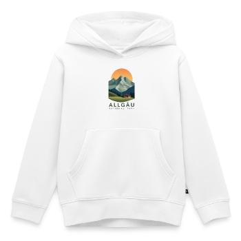 Allgäu National Park | Vintage Mountain - Kinder Premium Organic Hoodie - Weiß - Vorne - AI Model Kid Female (0cm)